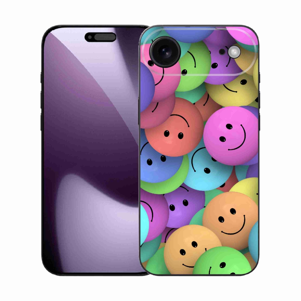 Gél borítás mmCase iPhone 17 Air készülékhez - színes smiley-k