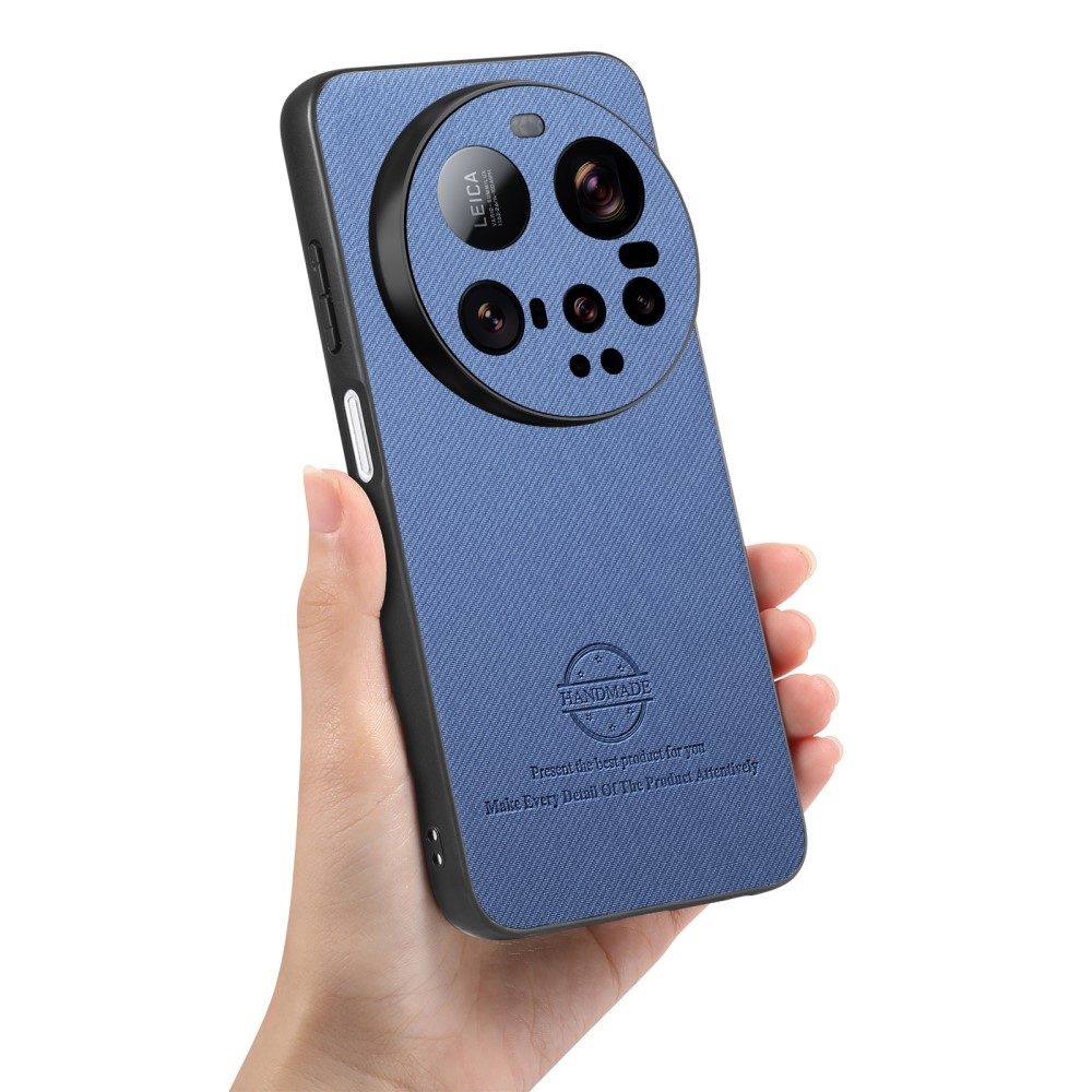 Kézzel készített zselés tok műbőrrel Xiaomi 15 Ultra - kék