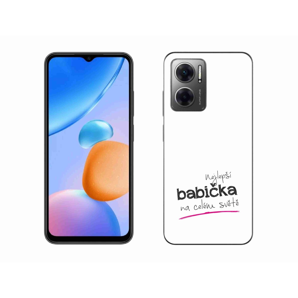 Gél borító mmCase a Xiaomi Redmi 10 5G - legjobb nagymama 4 fehér háttérrel