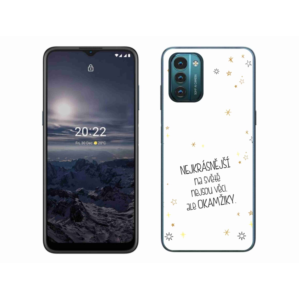 Zselés borítás mmCase a Nokia G11/G21 készülékhez - idézem 4 fehér háttér