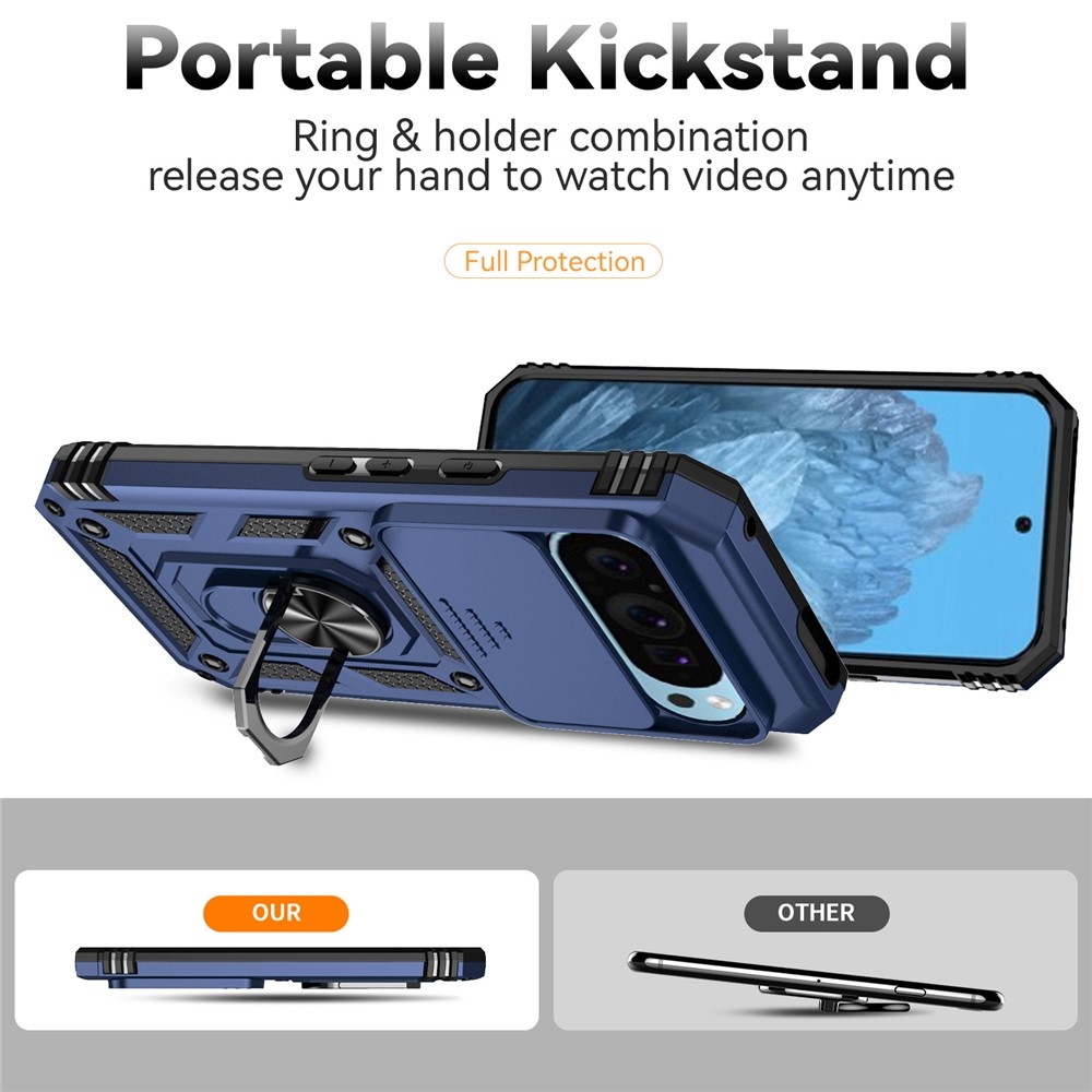 Csúszásálló borítás a Google Pixel 10 Pro/Pixel 10/9 Pro/9 készülékhez - kék