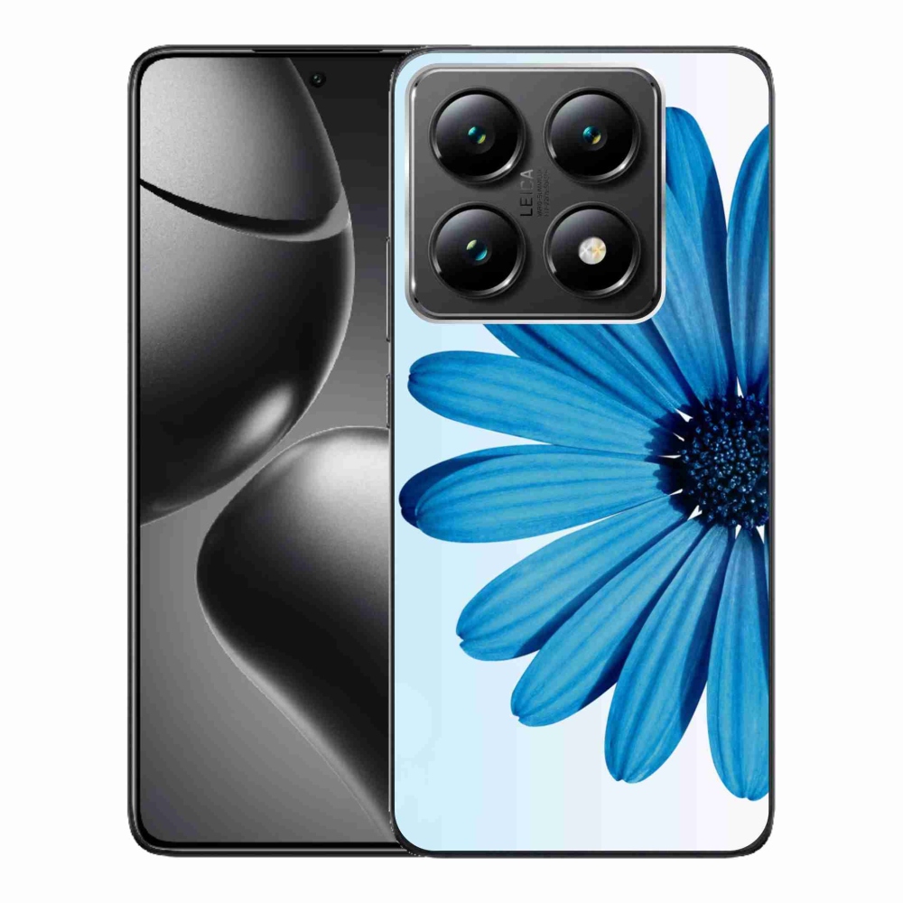 Zselés borítás mmCase a Xiaomi 14T Pro számára - kék margaréta