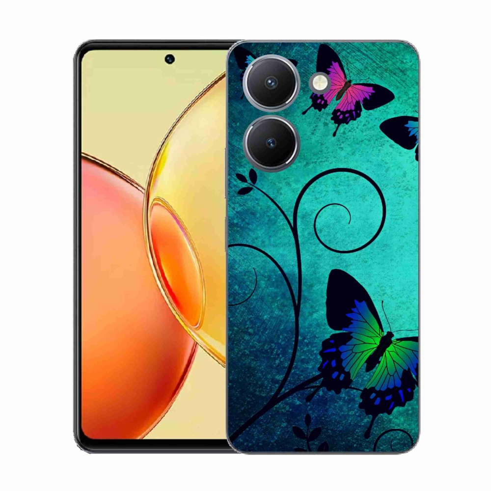 Gél borító mmCase a Vivo Y36-hoz - színes pillangók