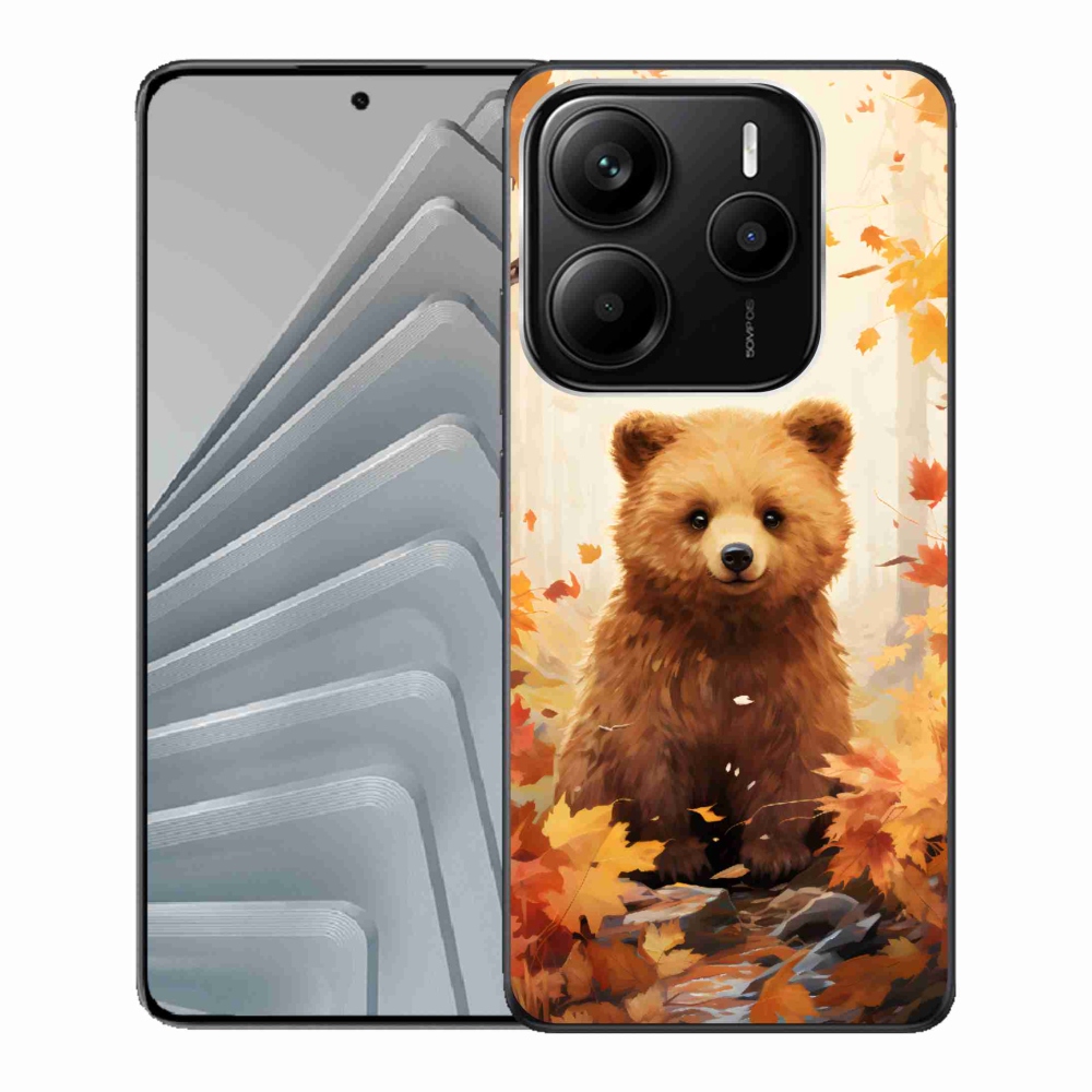 Gél borítás mmCase a Xiaomi Redmi Note 14 5G számára - medve az erdőben