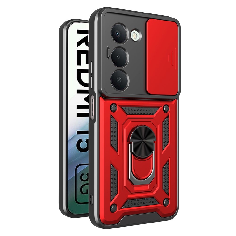 Csúszásálló borítás a Xiaomi Redmi 15 5G (169mm) készülékhez - piros