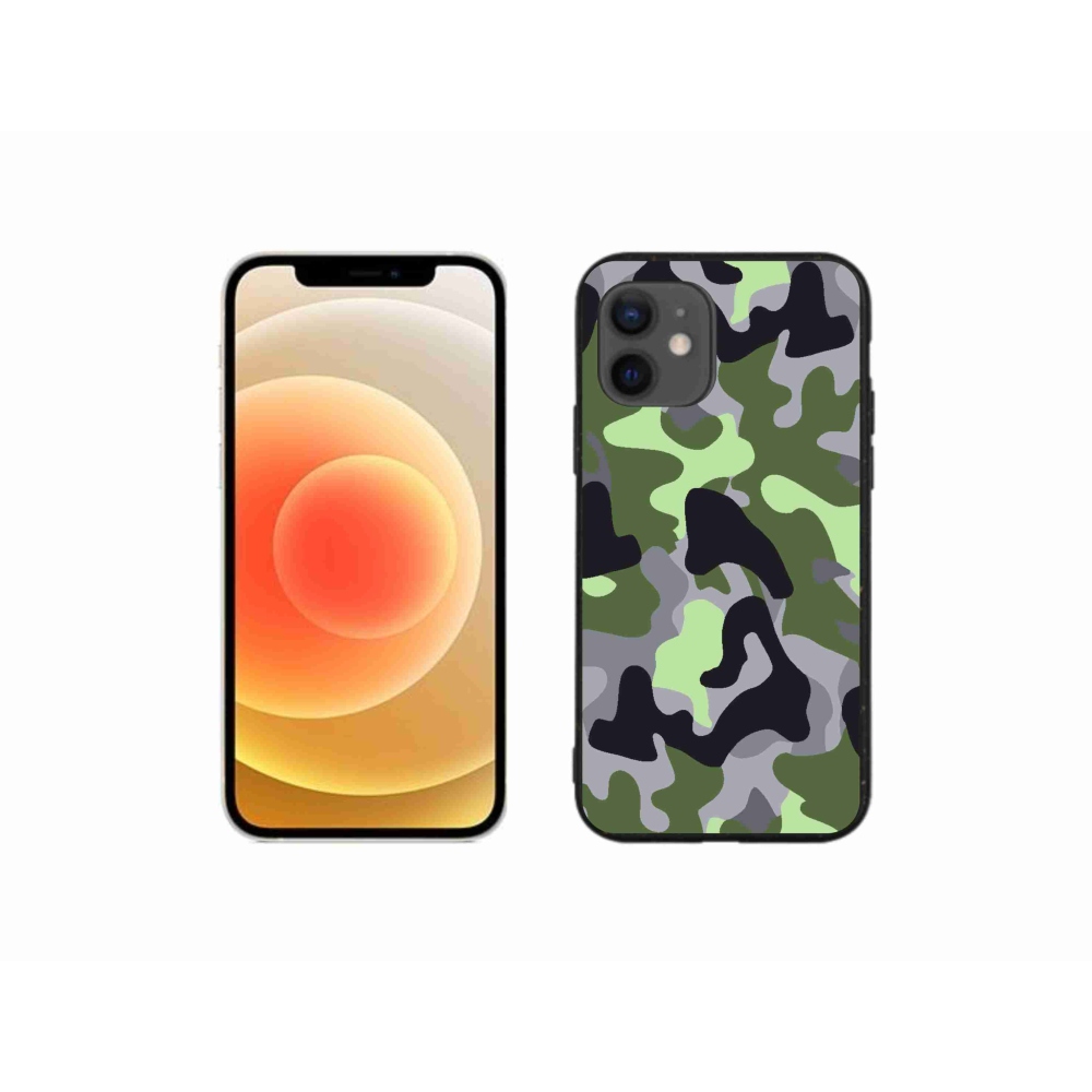 Zselés borítás mmCase iPhone 12 mini készülékhez - terepszínű minta 7