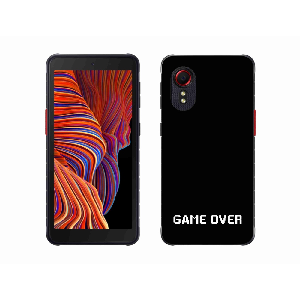 Gél borítás mmCase Samsung Galaxy Xcover 5 - játék fekete háttérrel