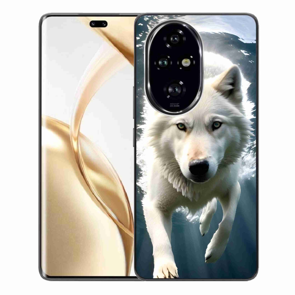 Zselés borítás mmCase a Honor 200 Pro 5G készülékhez - fehér farkas