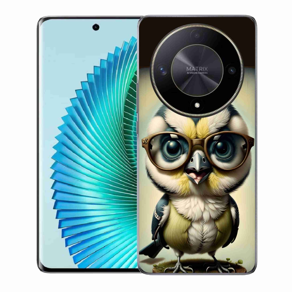 Zselés borítás mmCase a Honor Magic 6 Lite 5G - kölyök szemüveggel