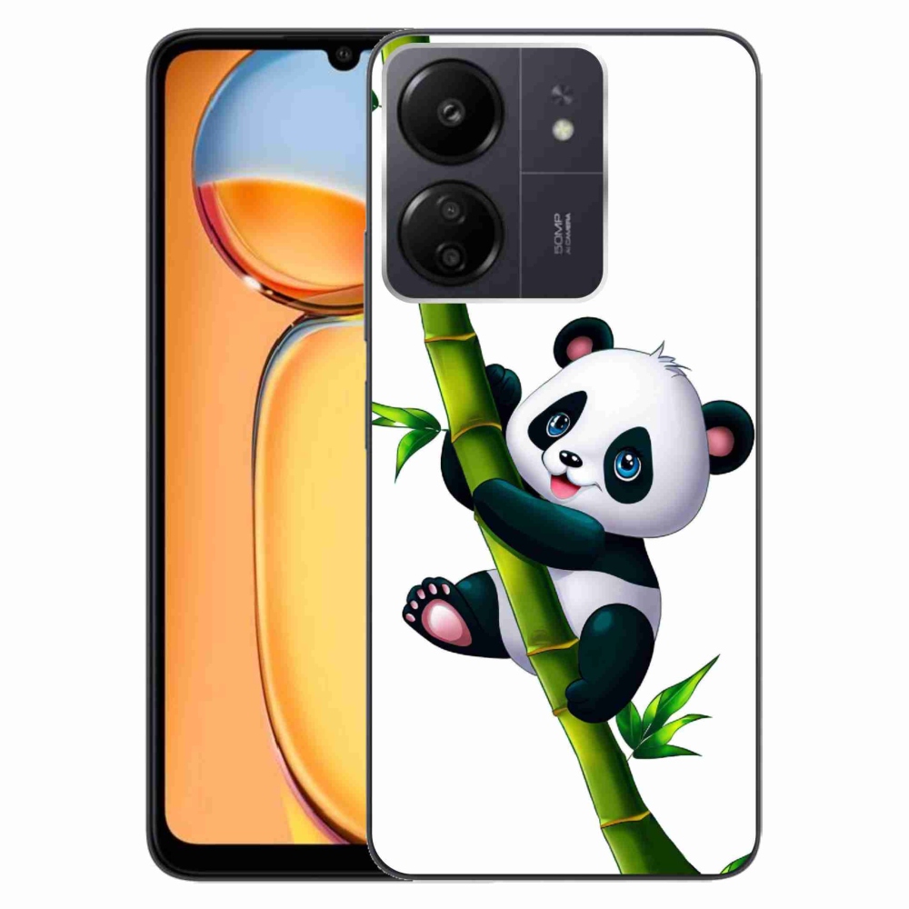 Gél borítás mmCase a Xiaomi Poco C65/Redmi 13C számára - panda a bambuszon