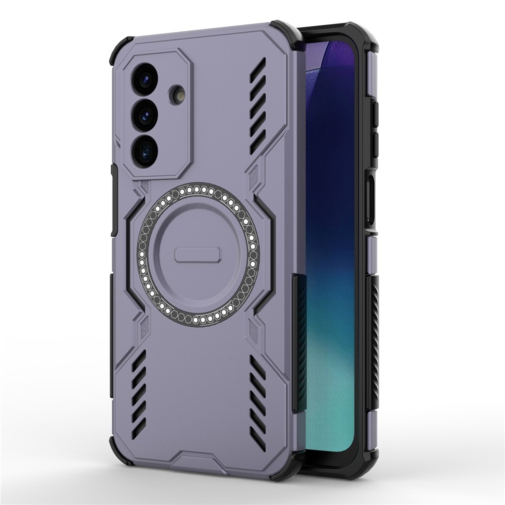 Üreges, tartós védőburkolat MagSafe-val a Samsung Galaxy A17 4G/5G készülékre - lila