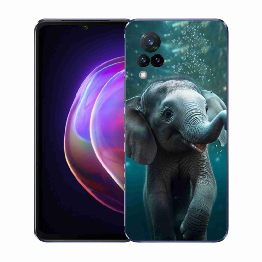Gél borítás mmCase a Vivo V21 4G/5G készülékhez - elefánt a víz alatt
