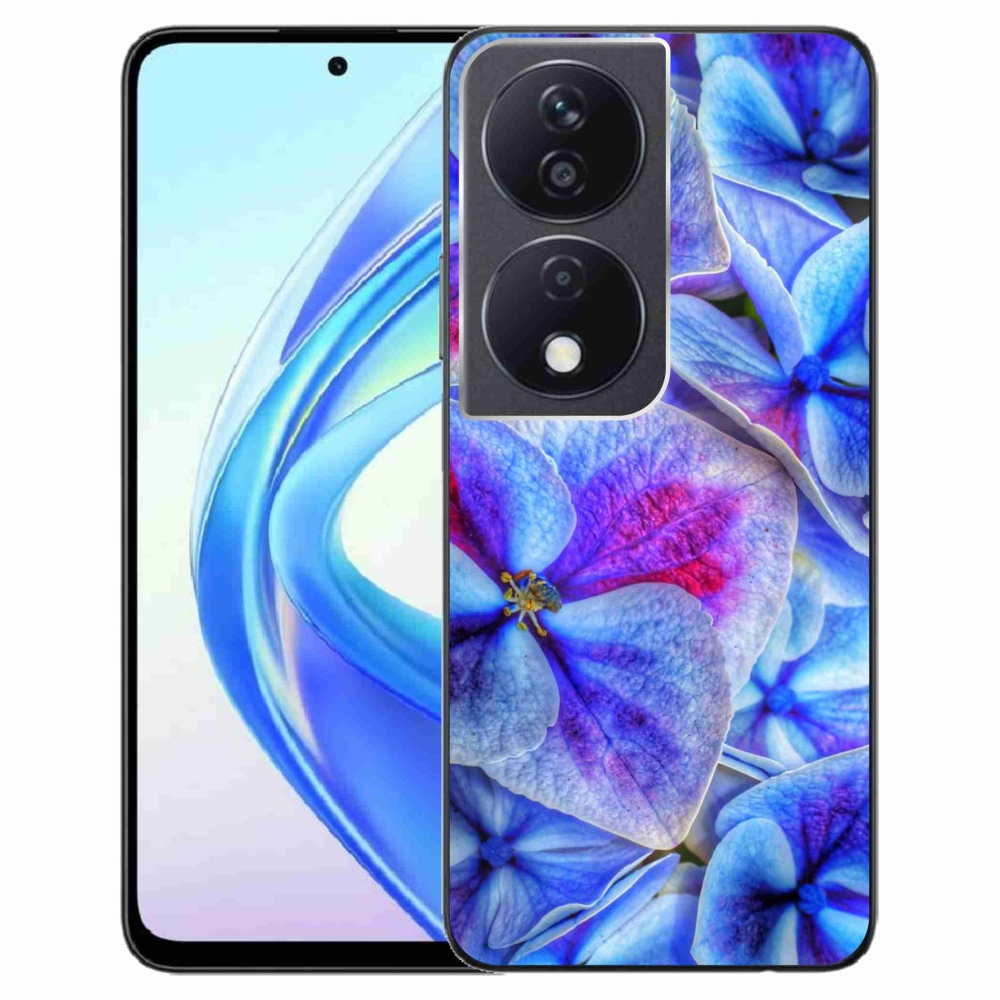 Gél védőhuzat mmCase a Honor X7b/Honor 90 Smart készülékhez - kék virágok 1