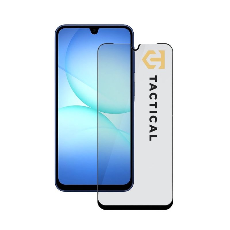 Taktikai üvegpajzs 5D üveg a Samsung Galaxy A17 4G/5G készülékhez Fekete