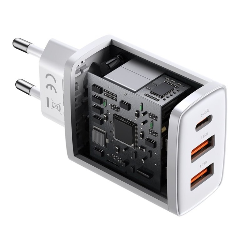 Baseus CCXJ-E02 Kompakt gyorstöltő USB-C 30W Fehér