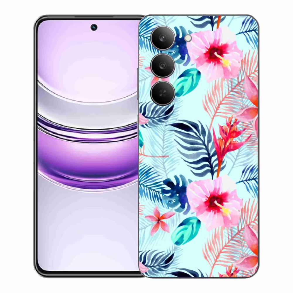 Gél borító mmCase a Realme 14x 5G készülékhez - virágok