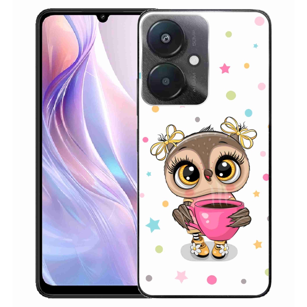 Gél borító mmCase a Xiaomi Redmi 13C 5G számára - rajzfilm bagoly