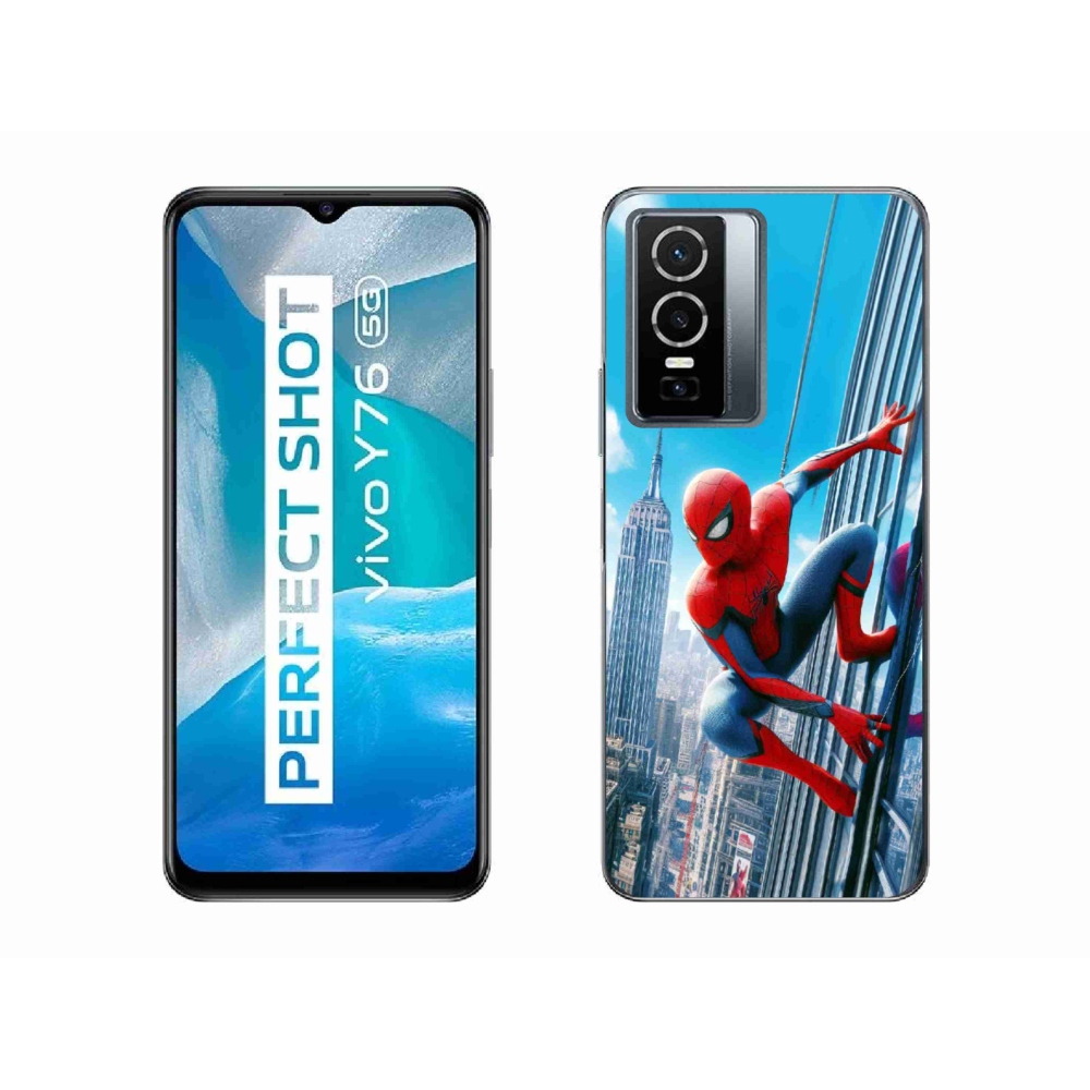 Gél borítás mmCase a Vivo Y76 5G készülékhez - spiderman