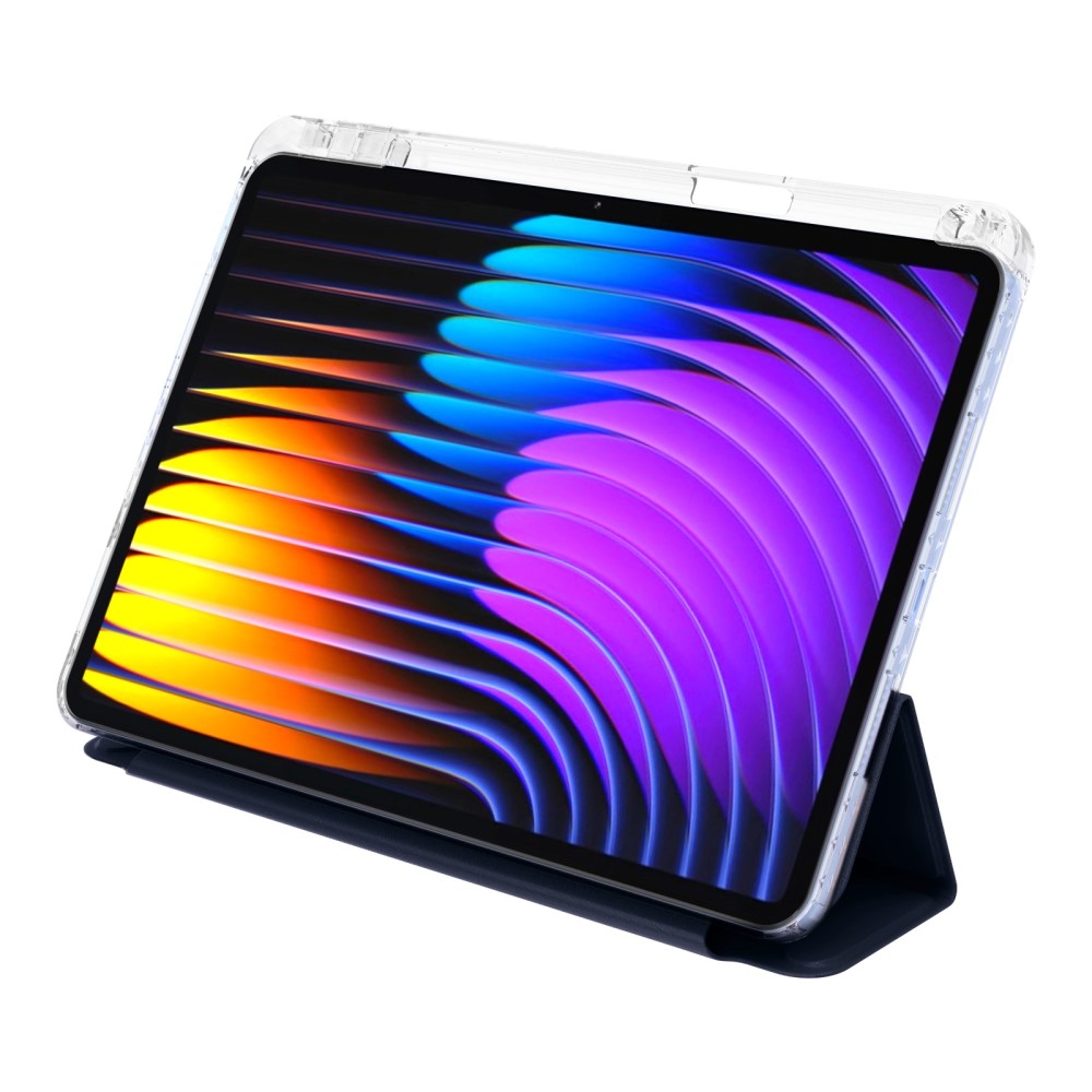 Origami intelligens pozicionáló tok Xiaomi Pad 7/7 Pro táblagéphez - sötétkék