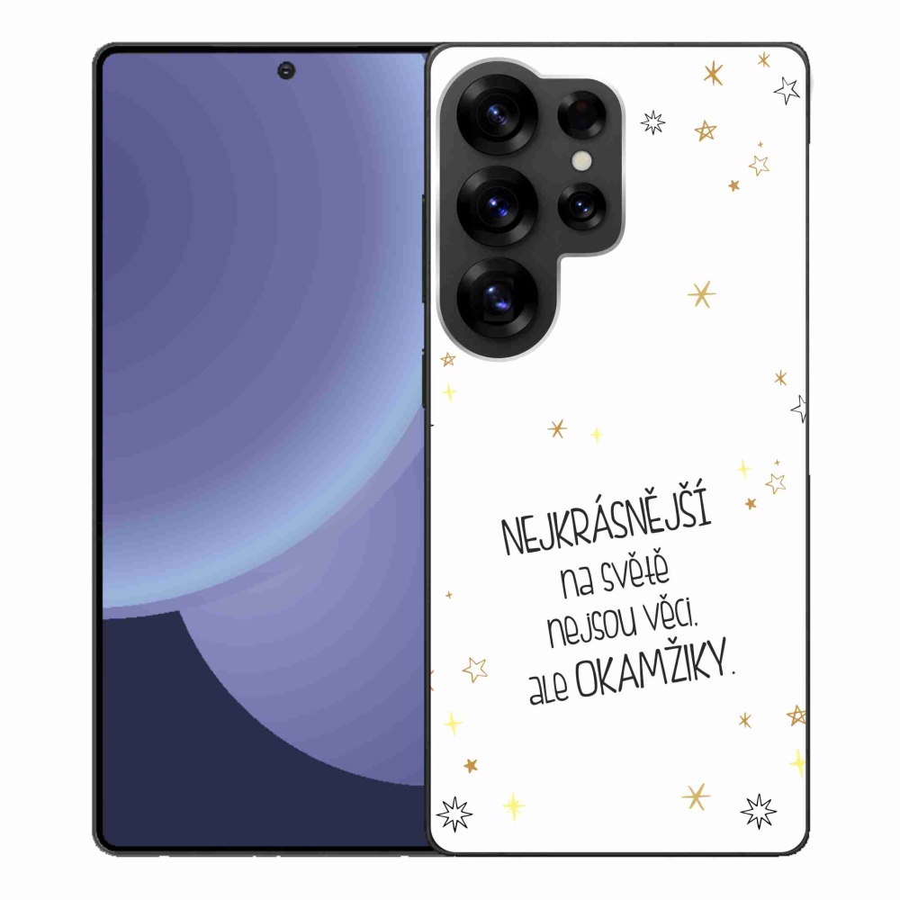 Gél borítás mmCase Samsung Galaxy S25 Ultra - idézet 4 fehér háttér