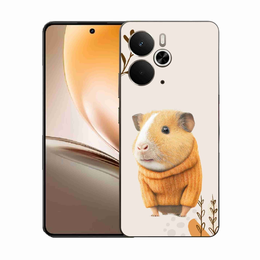 Gélborítás mmCase a Realme 14 5G/14T 5G számára - tengerimalac pulóverben