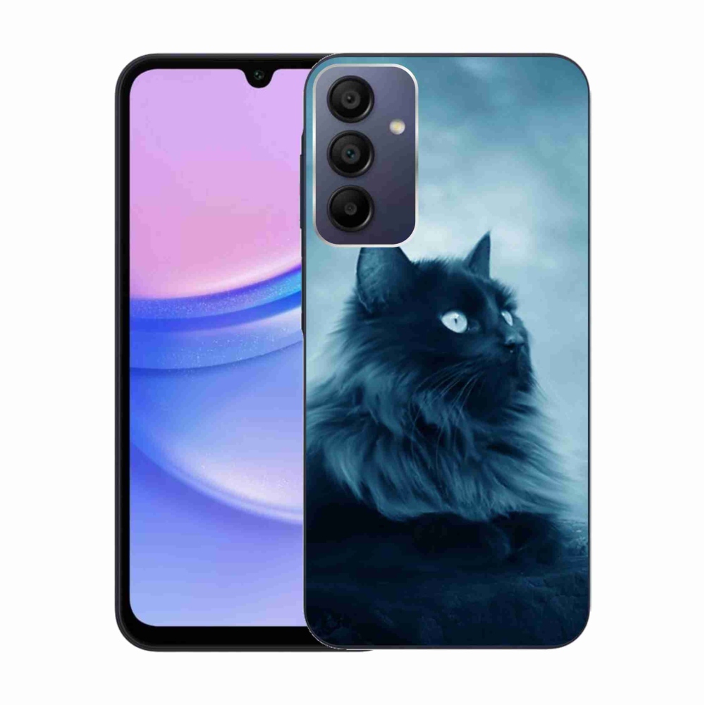 Gél tok mmCase a Samsung Galaxy A15 4G/5G készülékhez - fekete cat 1