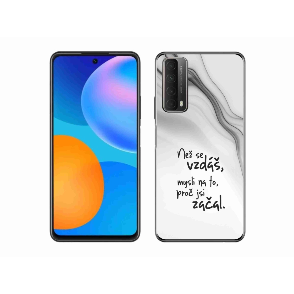 Gél borító mmCase a Huawei P Smart (2021) - idézet 2 fehér háttér