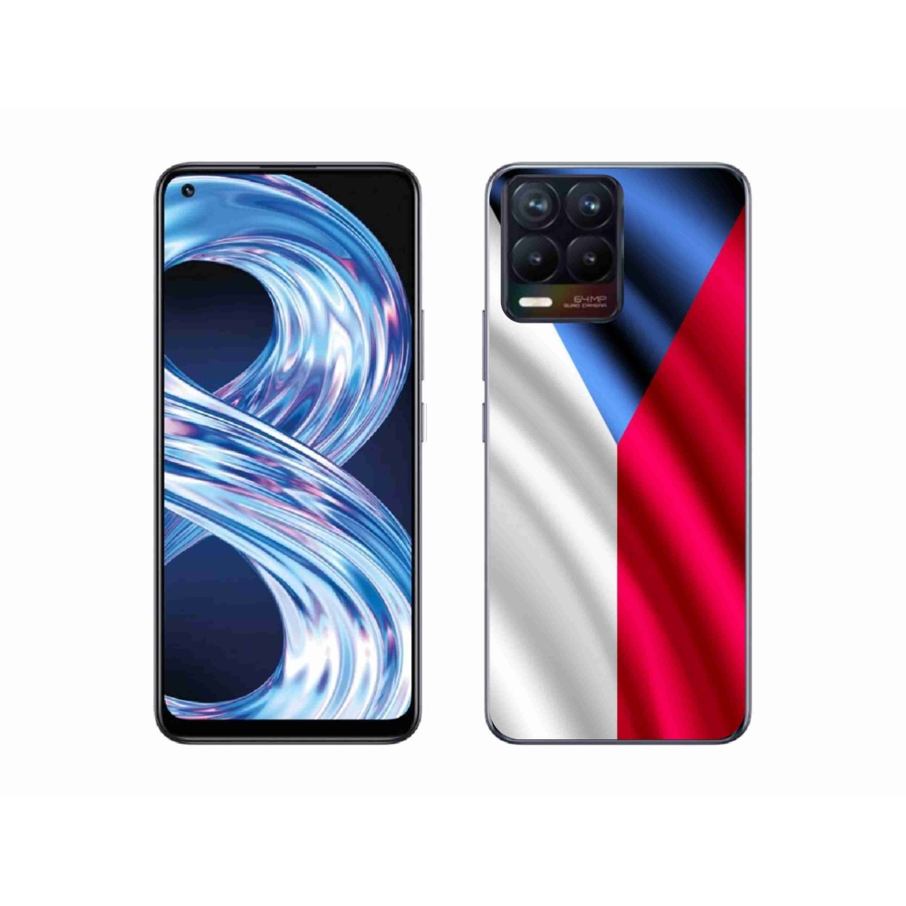 Gél borítás mmCase a Realme 8 4G készülékhez - cseh zászló