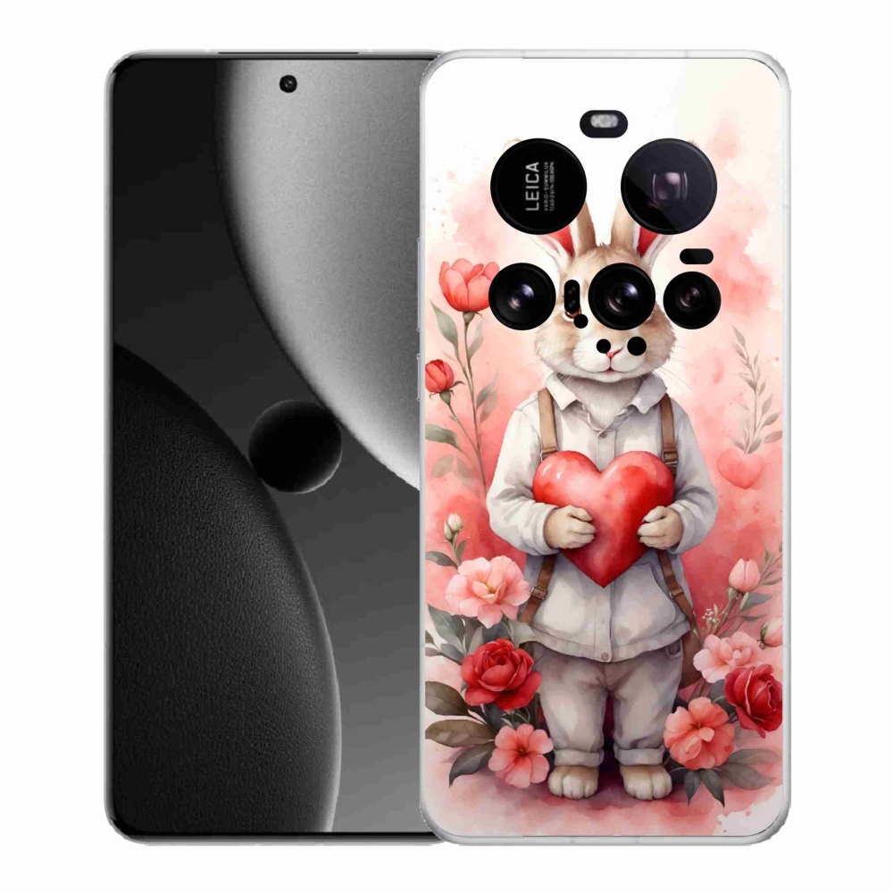 Gél borító mmCase a Xiaomi 15 Ultra - nyúl szívvel