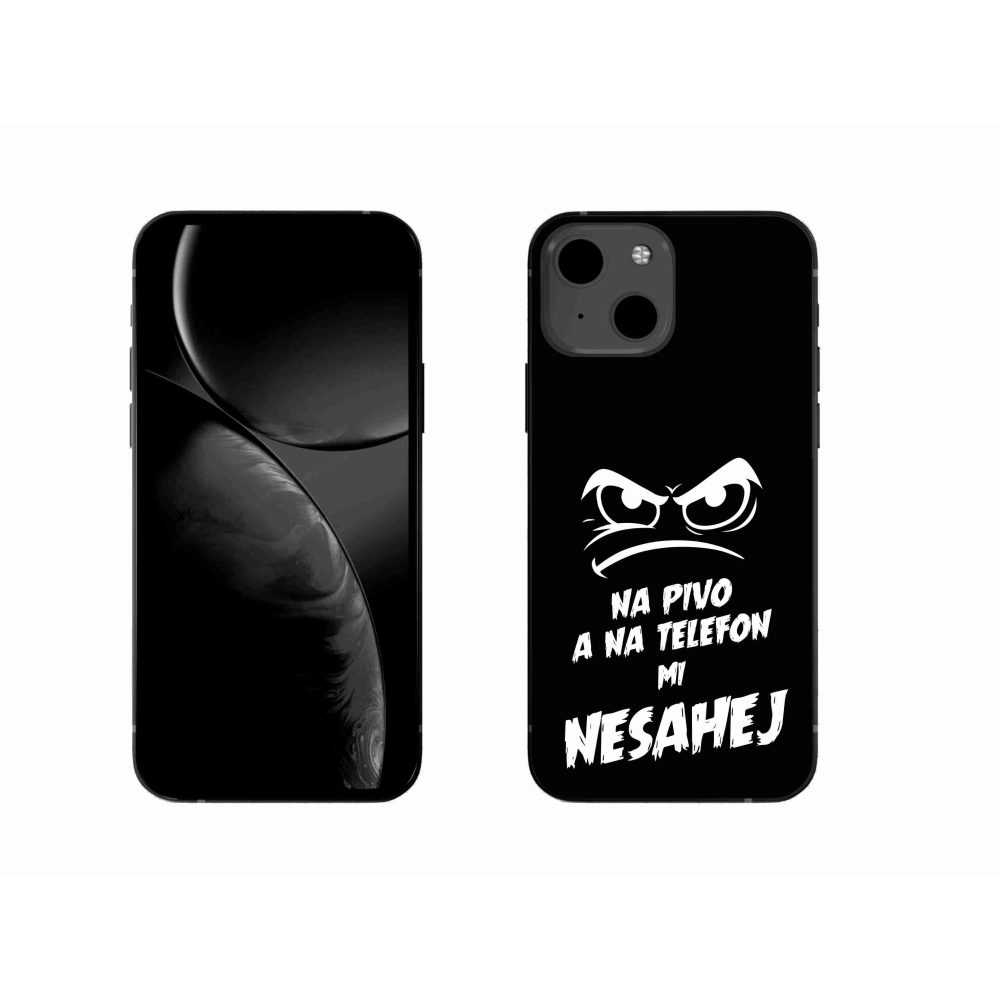 Gél borítás mmCase iPhone 13 6.1 - sör motívum 2 fekete háttérrel