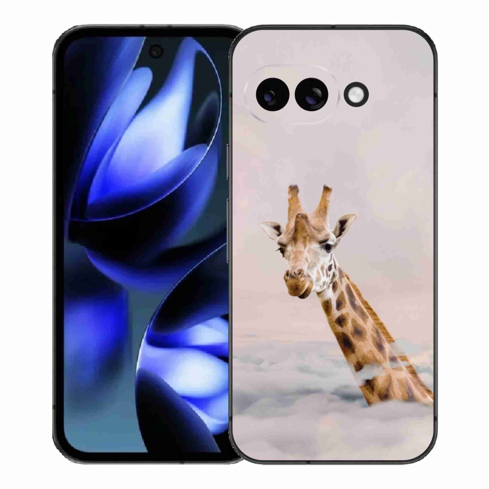 Gél borítás mmCase a Google Pixel 9a készülékhez - zsiráf a felhőkben