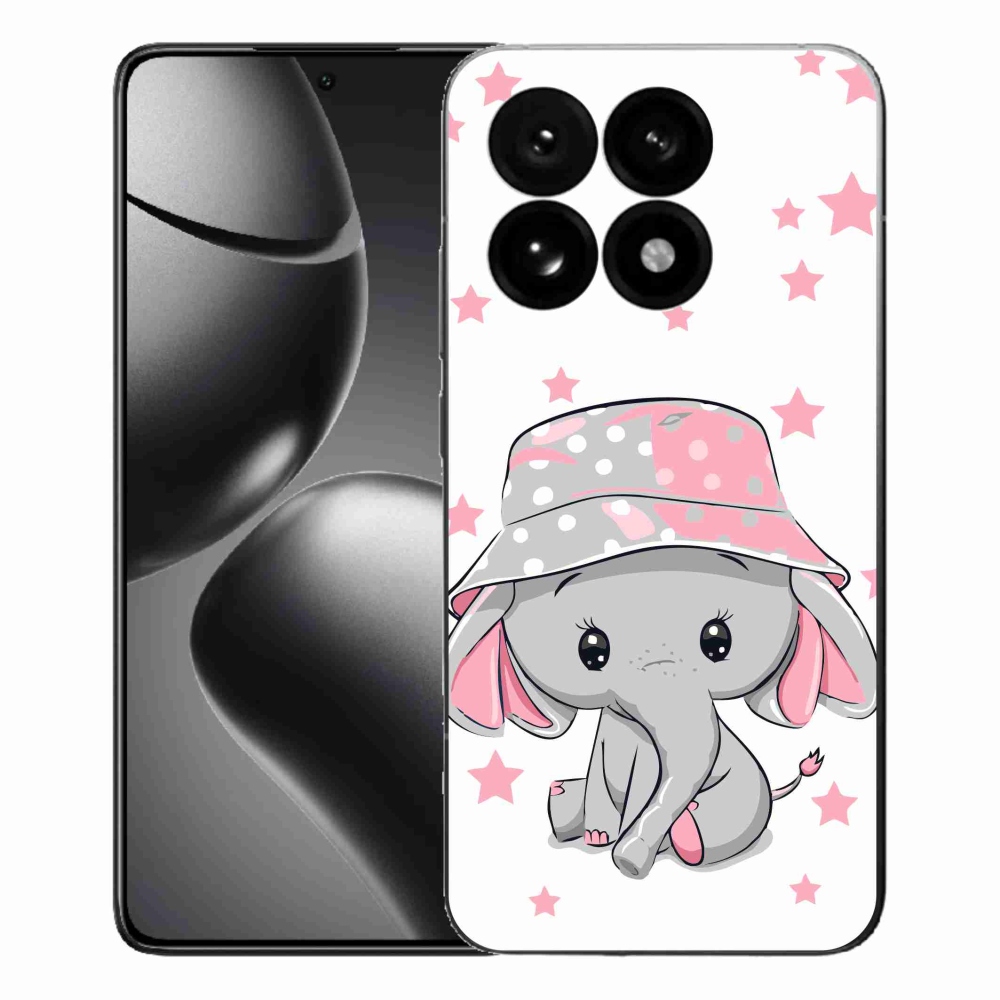 Gél borítás mmCase a Xiaomi 15T-hez - rózsaszín elefánt