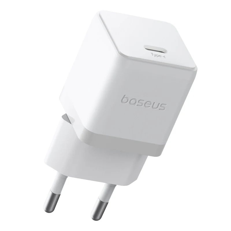 Baseus Palm Fast USB-C 20 W-os töltő, Moon White