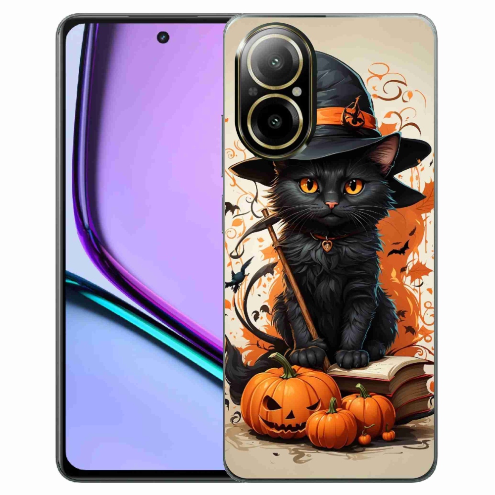 Zselés borítás mmCase a Realme C67 készülékhez - cat wizard