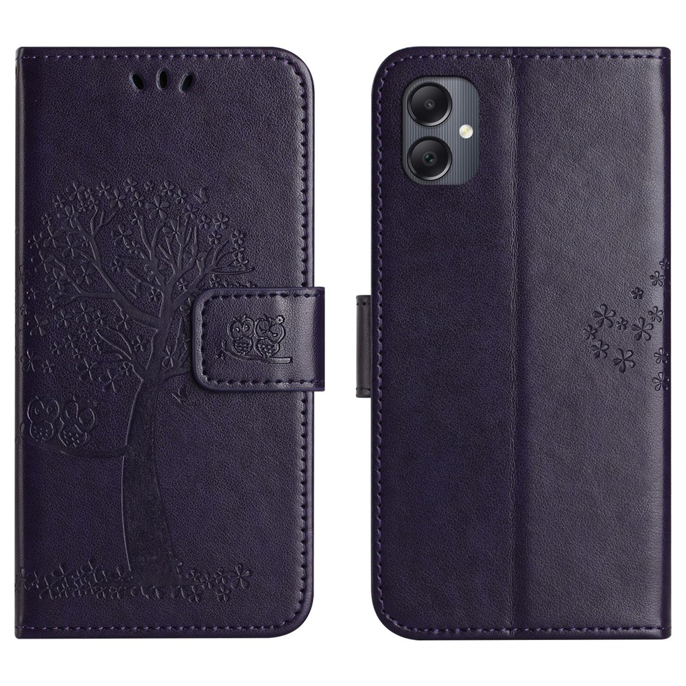 Fa könyv tok Samsung Galaxy A07 4G - sötét lila