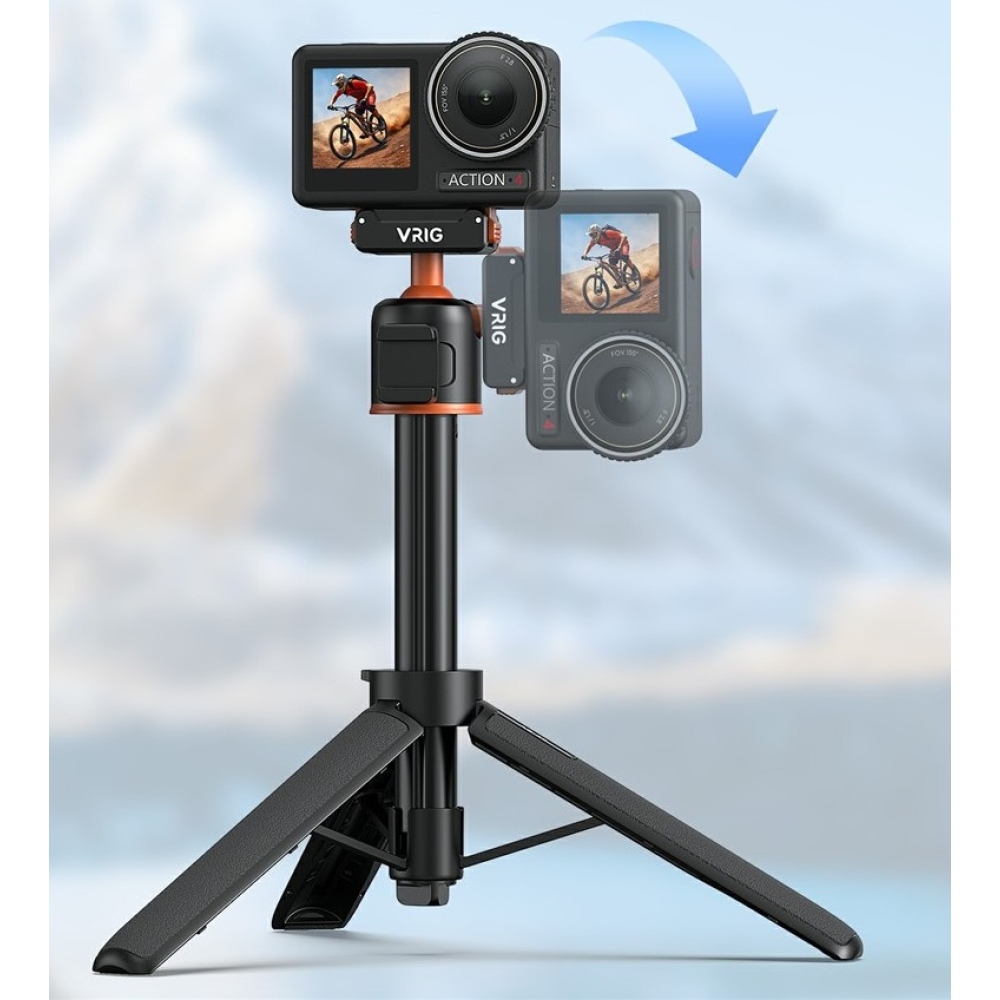 VRIG mágneses gyorskioldós állvány DJI Osmo Action 5 Pro, 4 és 3 kamerákhoz