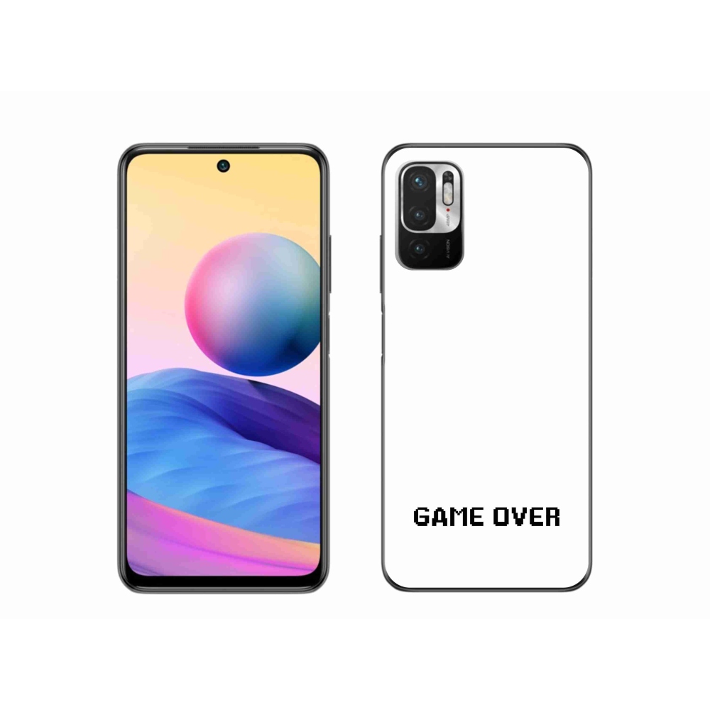 Gél borítás mmCase a Xiaomi Poco M3 Pro/5G számára - játék fehér háttérrel