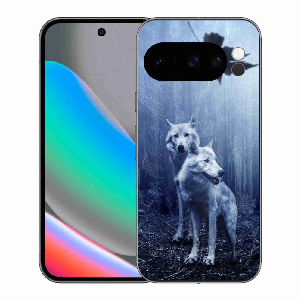 Gél borítás mmCase a Google Pixel 10 Pro számára - farkasok az erdőben