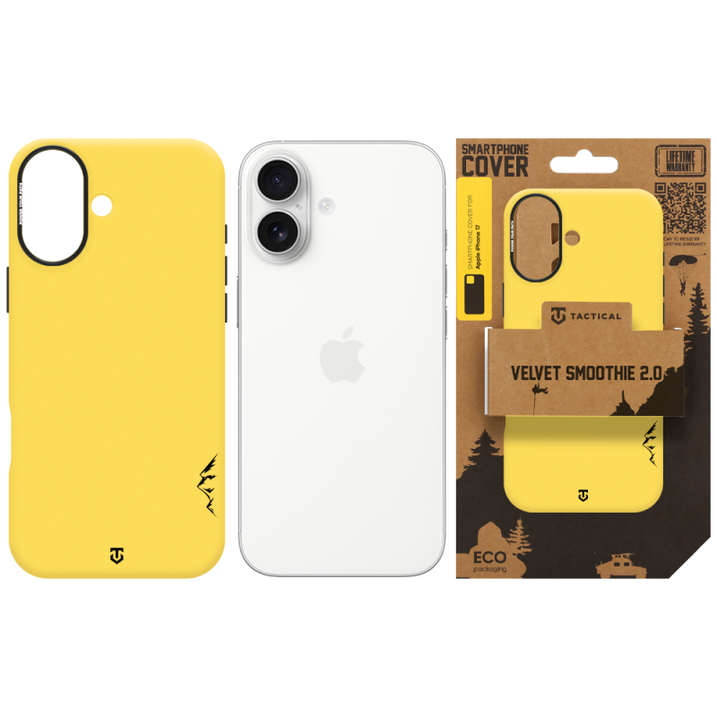 Tactical MagForce Velvet Smoothie 2.0 tok az Apple iPhone 17-hez, banánszínű