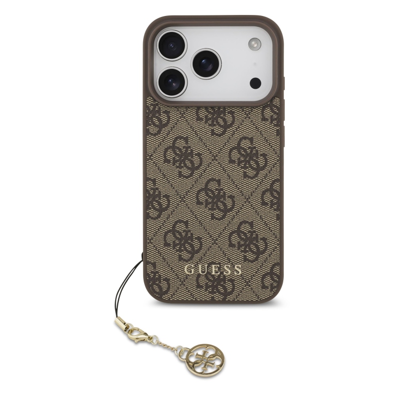 Guess 4G Charm hátlap iPhone 17 Pro iPhone 17 Pro tónusú barna hátlaphoz