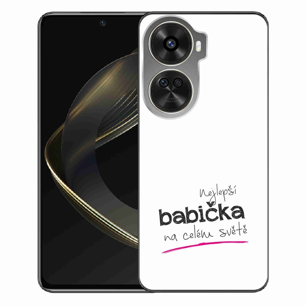 Gél borító mmCase a Huawei Nova 12 SE-n - a legjobb nagymama 4 fehér háttérrel