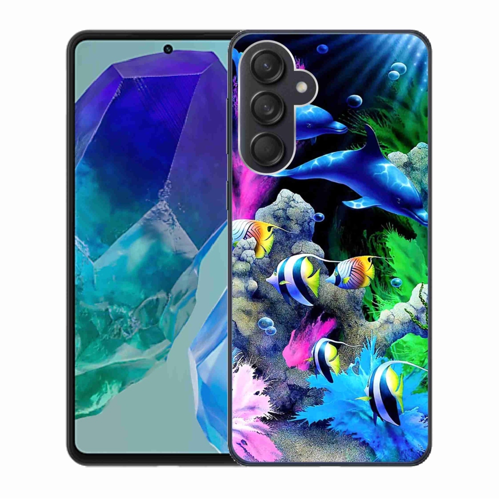 Gél tok mmCase a Samsung Galaxy M55 5G készülékhez - Tengeri világ