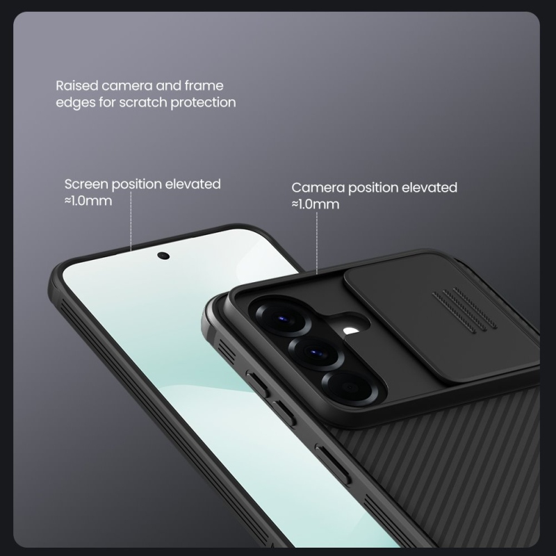 Nillkin CamShield PRO mágneses hátlap Samsung Galaxy A57 Fekete