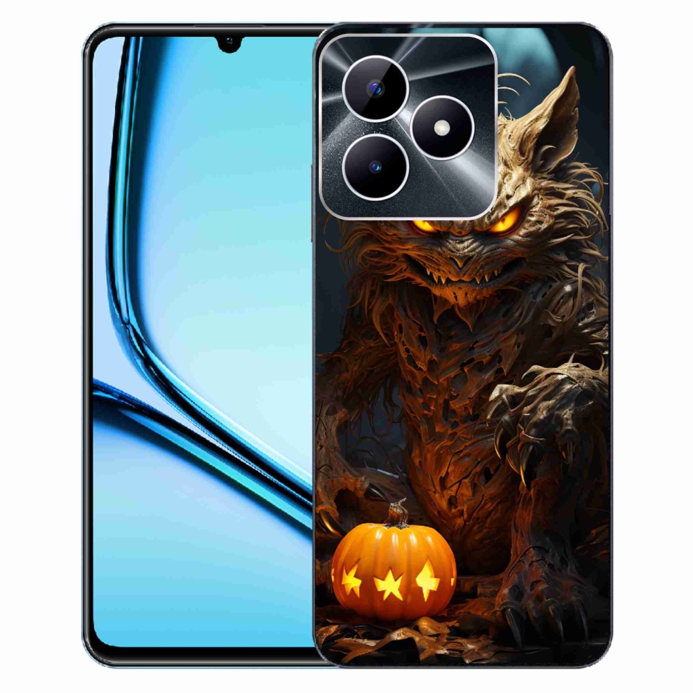 Gél borítás mmCase a Realme Note 50 készülékhez - Halloween szörnyeteg