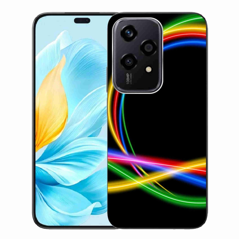 Gél tok mmCase a Honor 200 Lite 5G számára - neon körök