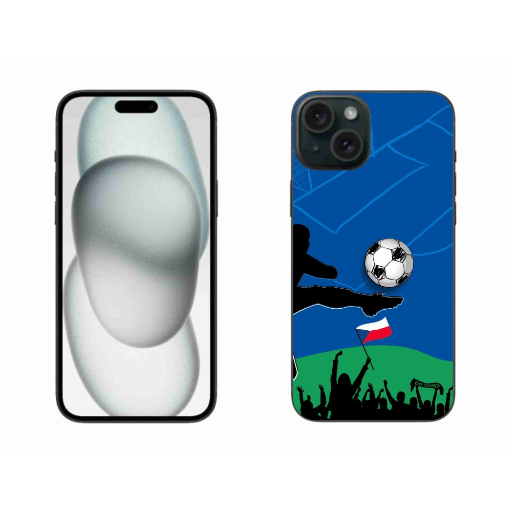 Gél borítás mmCase iPhone 15 Plus készülékhez - futballszurkolók számára