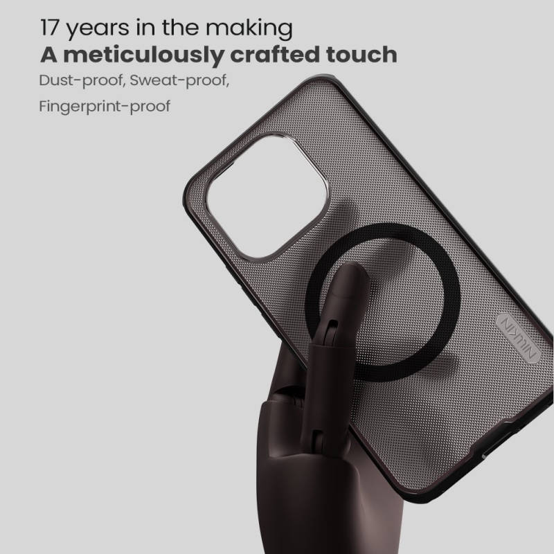 Nillkin Super Frosted PRO mágneses hátsó borítás Xiaomi 15T átlátszó fekete