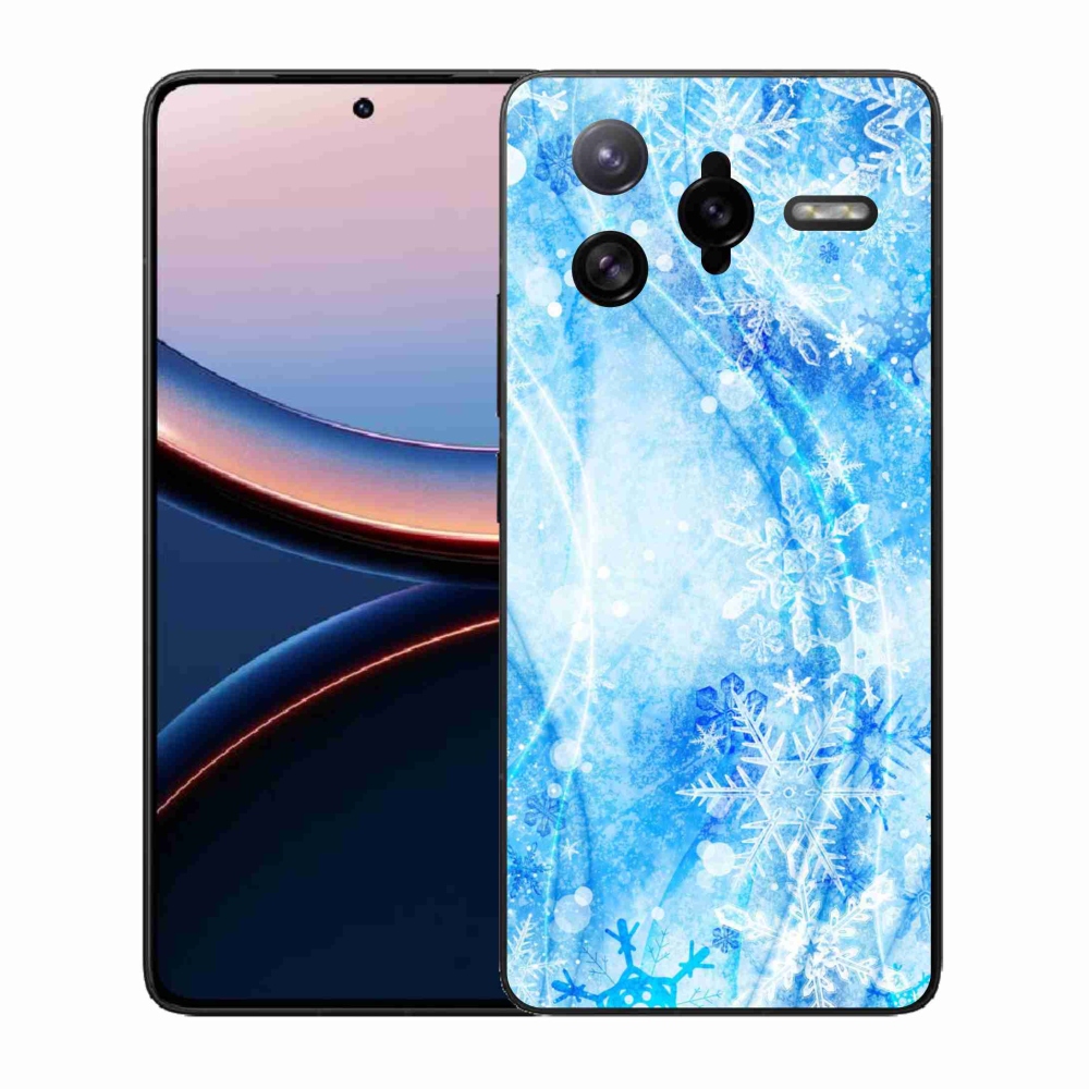 Gél borítás mmCase a Xiaomi Poco F7 Ultra számára - hópelyhek