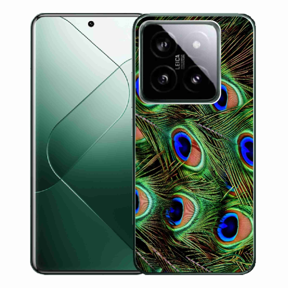 Gél borítás mmCase a Xiaomi 14 Pro számára - pávatoll