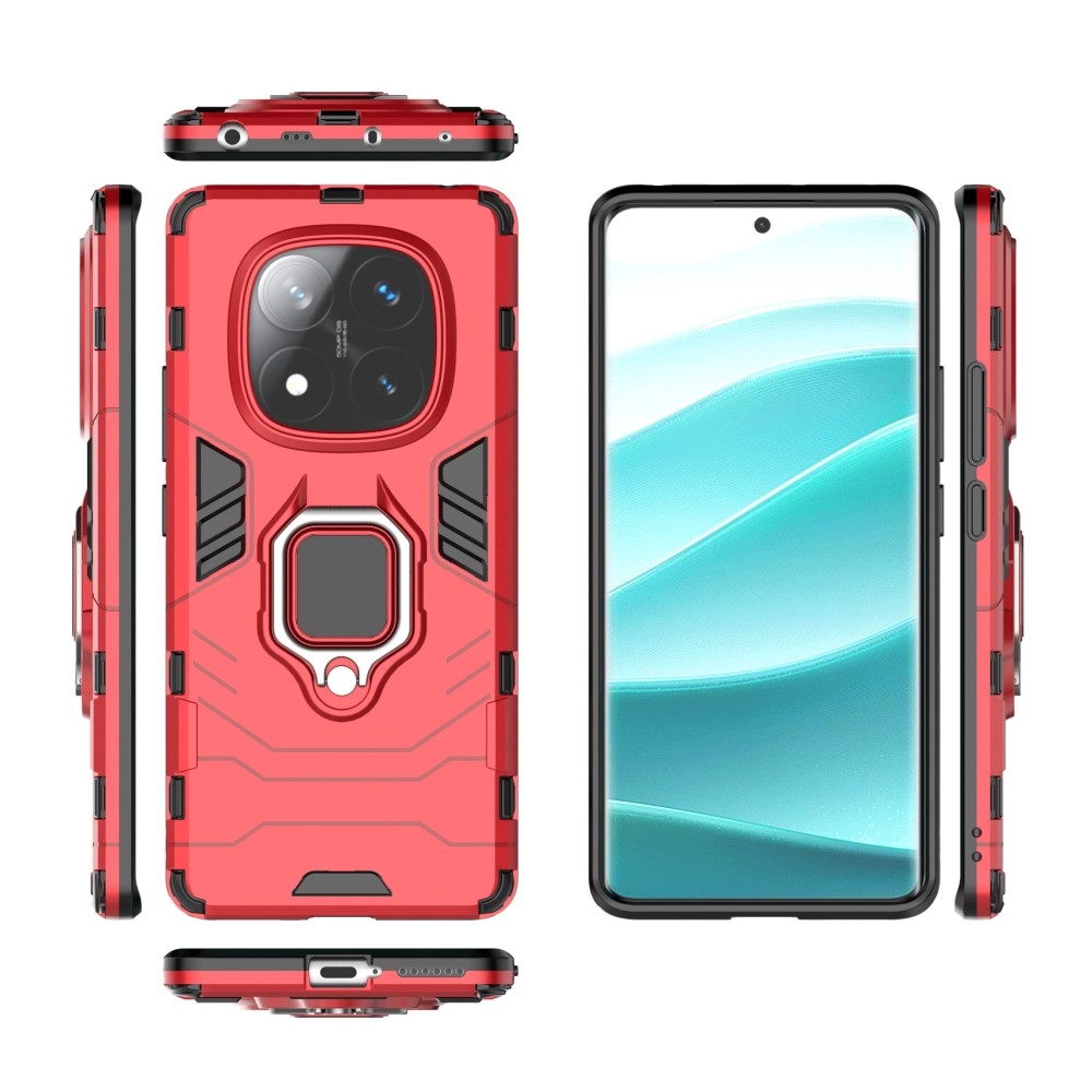 Guardy tartós borító a Xiaomi Redmi Note 14 Pro készülékhez - piros